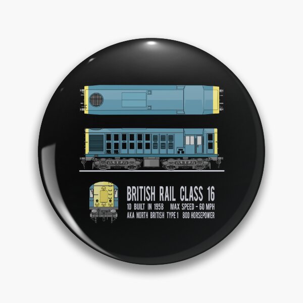 Item preview, British Rail Class 16 Diesel Locomotive Train Diagram Gift designed and sold by Maljonic.