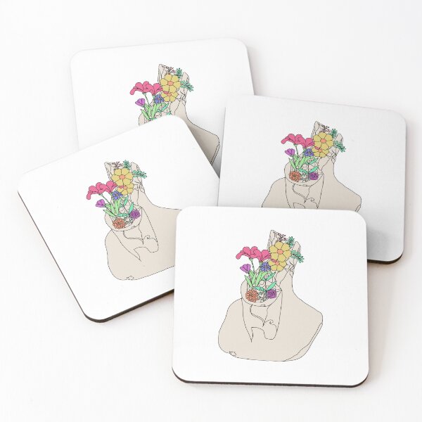 Item preview, Broken Headless Greek Statue with Wild Flowers  designed and sold by bookishthorns.