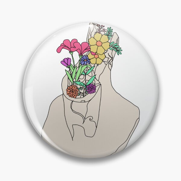 Item preview, Broken Headless Greek Statue with Wild Flowers  designed and sold by bookishthorns.