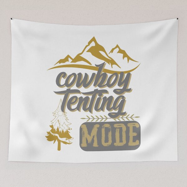 Item preview, cowboy tenting mode, forest river sun inside tree pine designed and sold by movie-popcorn.