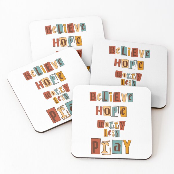 Item preview, Believe, Hope, Worry less, Pray. designed and sold by Calli_Designs.