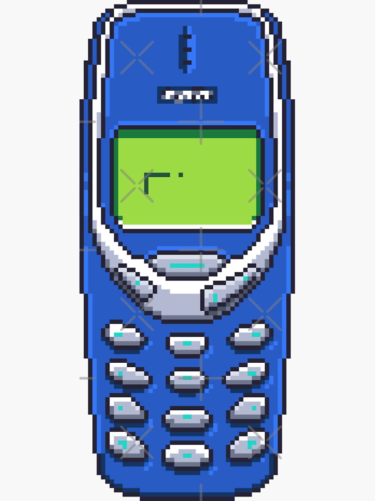Thumbnail 3 of 3, Sticker, 3310 pixel art designed and sold by djspacegr.