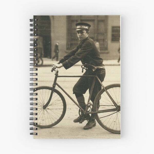 Item preview, Messenger on Bicycle in Birmingham, Alabama by Lewis Hine, 1914 designed and sold by World Vintage Photos.