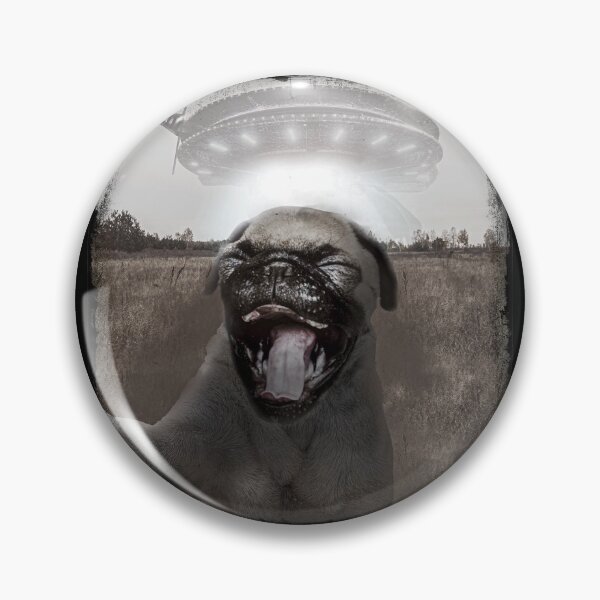 Item preview, Funny Smile Dog Selfie for Pug Lovers Funny Ufo Pug Dog  designed and sold by tincho86tb.