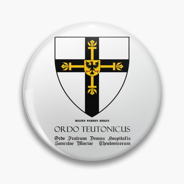 Item preview, Teutonic Order flag with Latin name of the order designed and sold by MDMDO.
