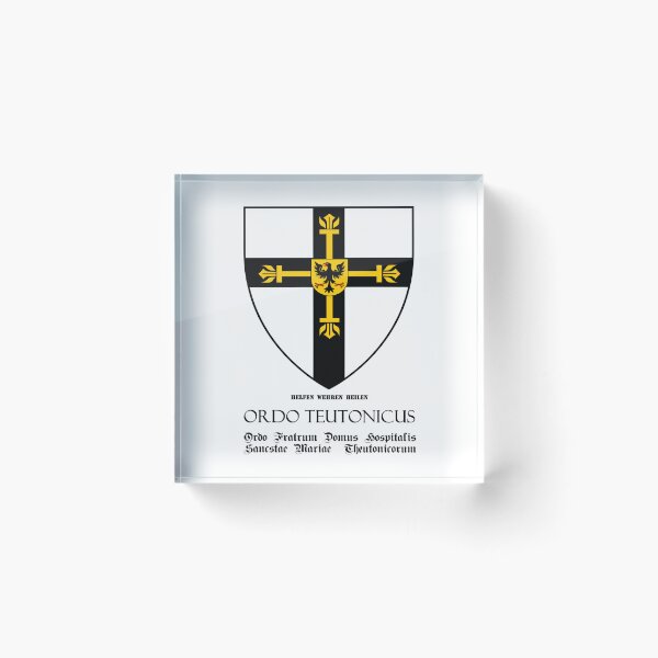 Item preview, Teutonic Order flag with Latin name of the order designed and sold by MDMDO.