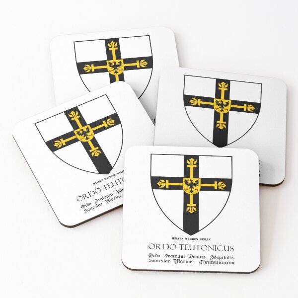 Item preview, Teutonic Order flag with Latin name of the order designed and sold by MDMDO.