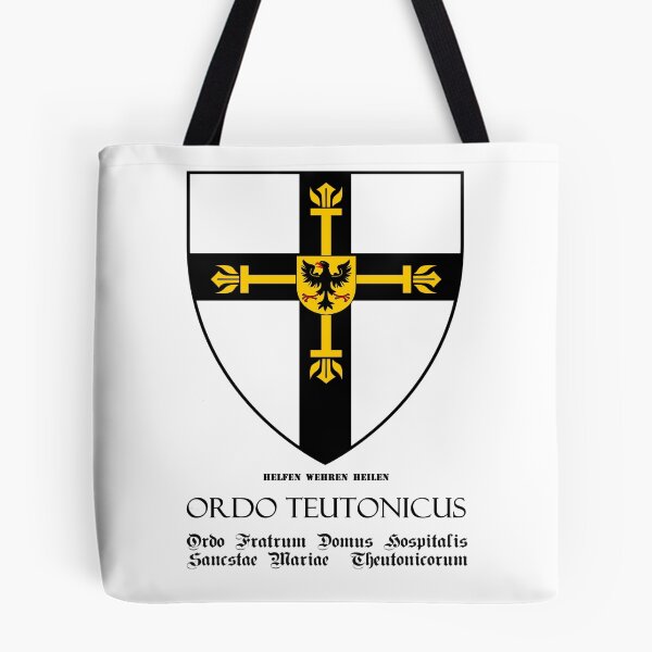 Item preview, Teutonic Order flag with Latin name of the order designed and sold by MDMDO.