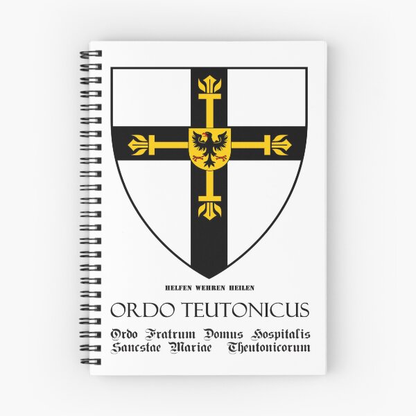 Item preview, Teutonic Order flag with Latin name of the order designed and sold by MDMDO.