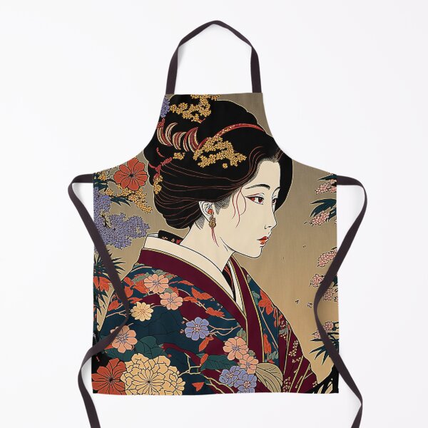 Artikelvorschau, Ukiyoe Blooms: Ein traditioneller japanischer Holzschnitt mit Blumen im Ukiyoe-Stil. entworfen und verkauft von BotTastic.