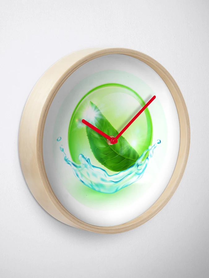 Frutiger Aero Minty Green Orb Clock for Sale by SmanesDesign