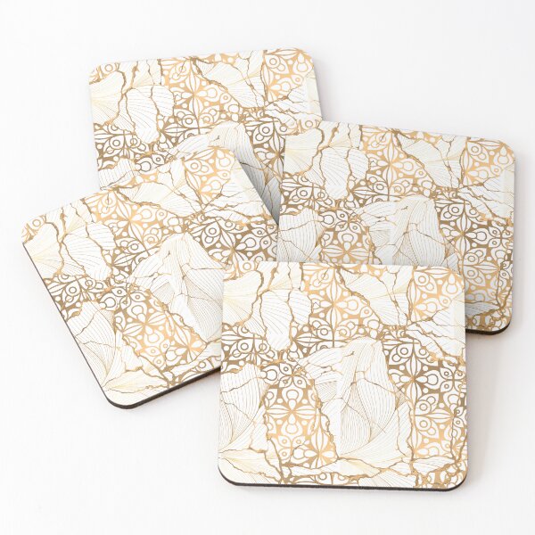 Item preview, Golden Lines. Japanese Kintsugi Pattern designed and sold by CatCoconut-Art.
