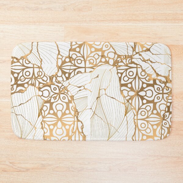 Item preview, Golden Lines. Japanese Kintsugi Pattern designed and sold by CatCoconut-Art.