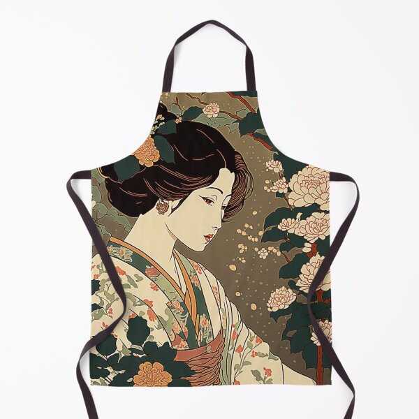 Artikelvorschau, Ukiyoe Blooms: Ein traditioneller japanischer Holzschnitt mit Blumen im Ukiyoe-Stil. entworfen und verkauft von BotTastic.