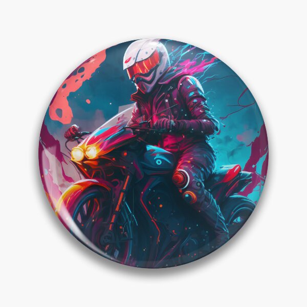 Item preview, cyber punk styled motorcycle rider designed and sold by ArtShanth.