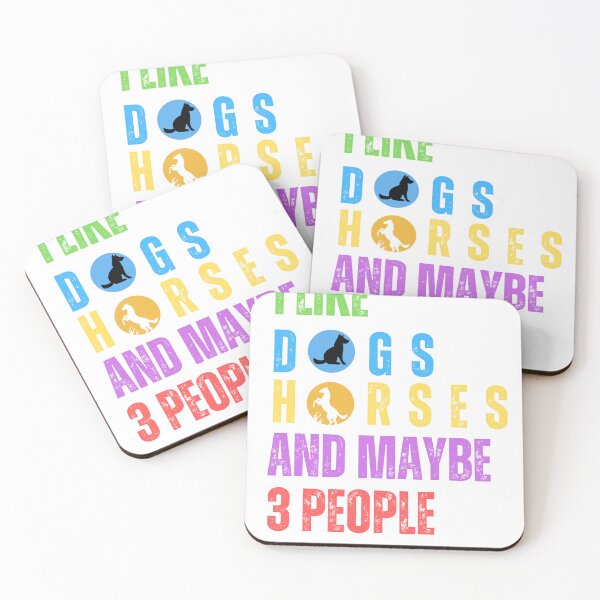 Item preview, I Like Dogs Horses And 3 People designed and sold by blakfrog.