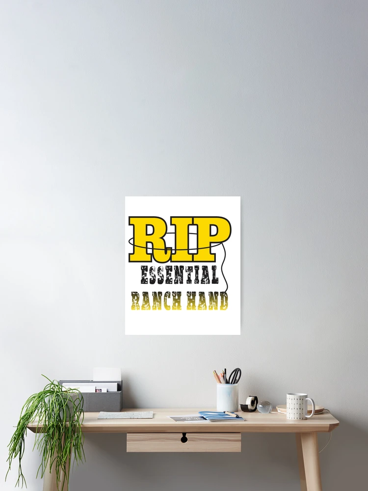 Thumbnail 2 of 3, Poster, RIP  Ranch Hand designed and sold by KarsonLindgren.