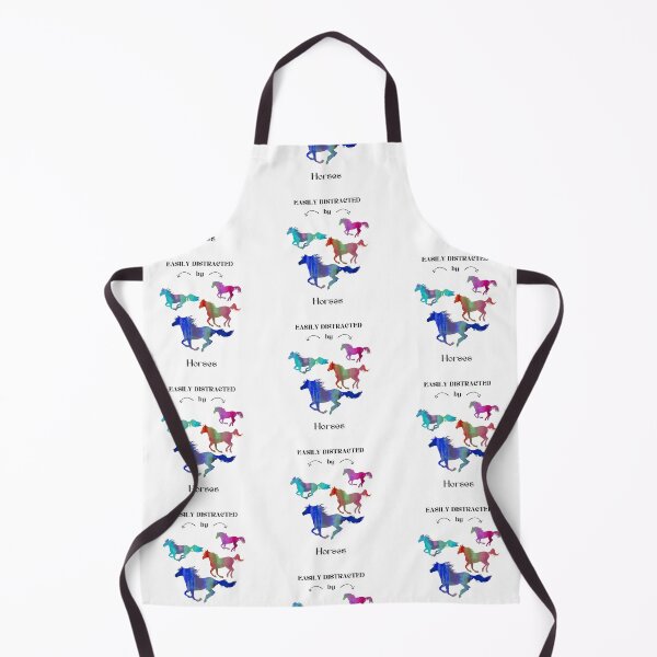 Item preview, Easily distracted by 4 running Horses designed and sold by Horse-Aholic.