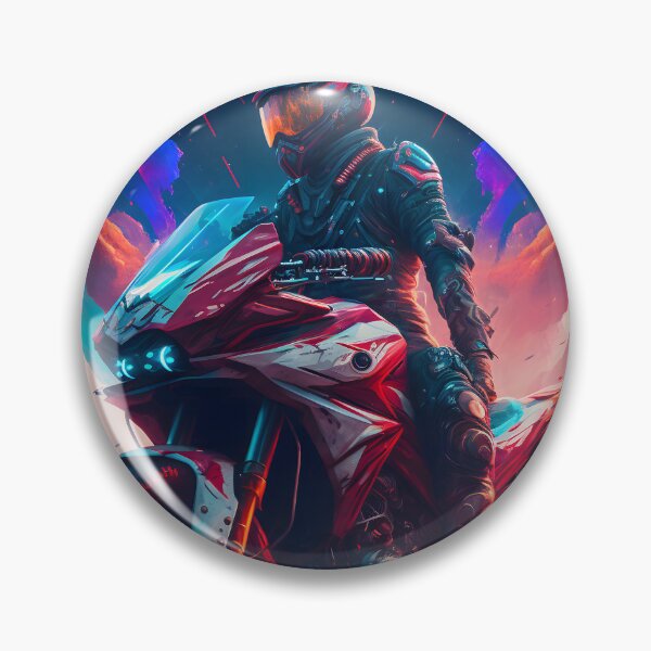 Artikelvorschau, Motorradfahrer #2 im Cyber-Punk-Stil entworfen und verkauft von ArtShanth.