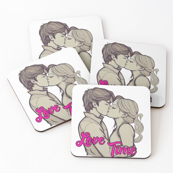 Item preview, Couple kiss love time together designed and sold by MLArtifex.