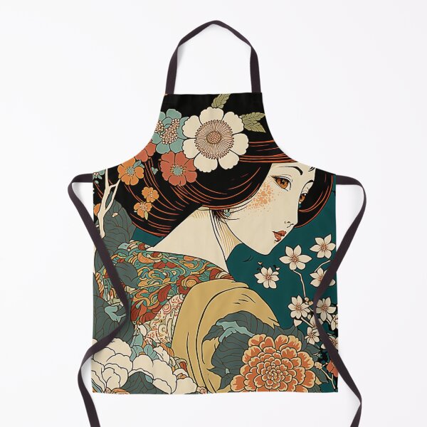 Artikelvorschau, Ukiyoe Blooms: Ein traditioneller japanischer Holzschnitt mit Blumen im Ukiyoe-Stil. entworfen und verkauft von BotTastic.