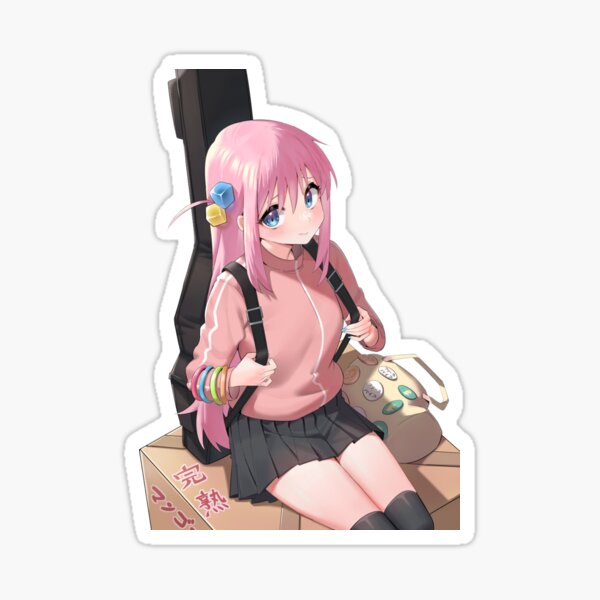 Aperçu de l'œuvre Bocchi The Rock – Guitariste timide créée et vendue par GalacticWaifu.