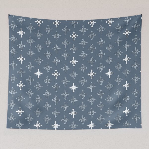 Item preview, Snowflake repeat pattern white and grey - Large  designed and sold by AngelDawnDesign.