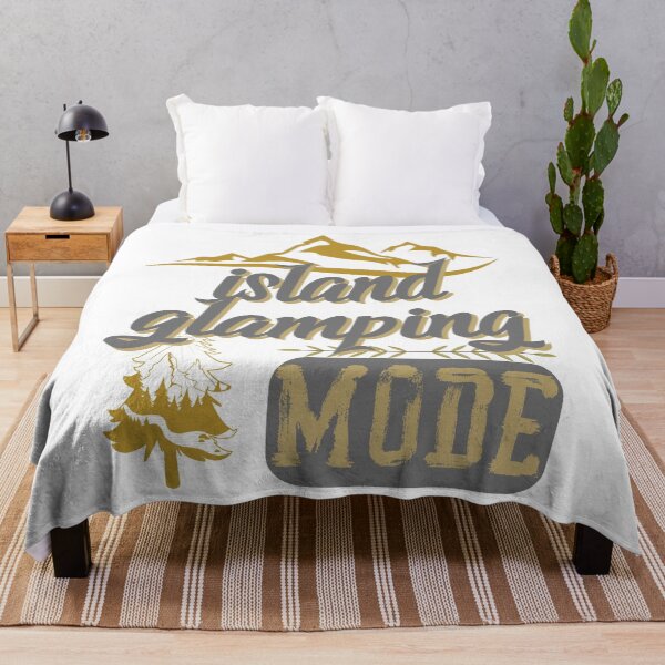 Item preview, island glamping mode, forest river sun inside tree pine designed and sold by movie-popcorn.