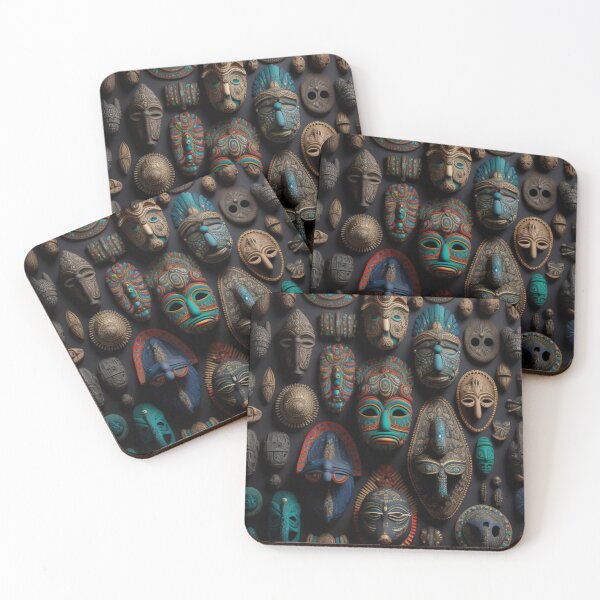 Item preview, African masks designed and sold by AntonininEpics.