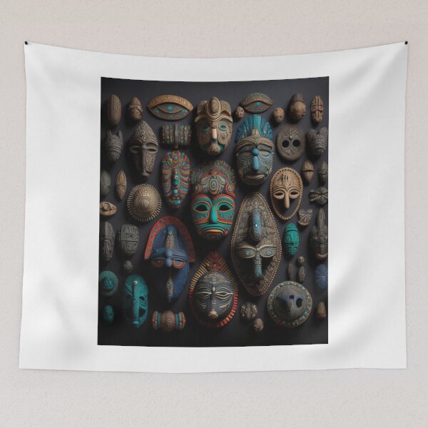 Item preview, African masks designed and sold by AntonininEpics.