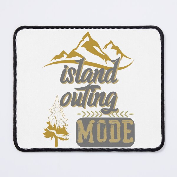 Item preview, island outing mode, forest river sun inside tree pine designed and sold by movie-popcorn.