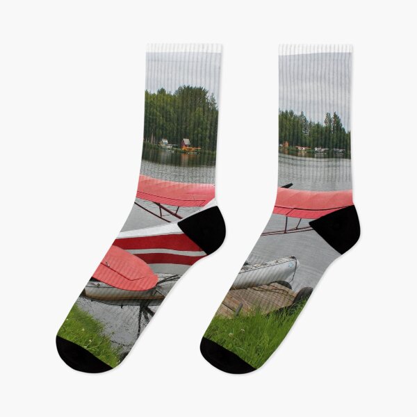 Item preview, Float plane docked, Lake Hood, Anchorage, Alaska designed and sold by FranWest.