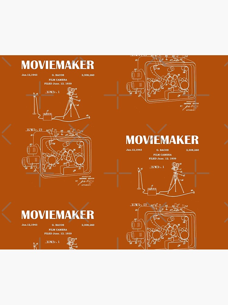 Movie Film Camera Patent art Drawing-vintage camera Blueprint-1939