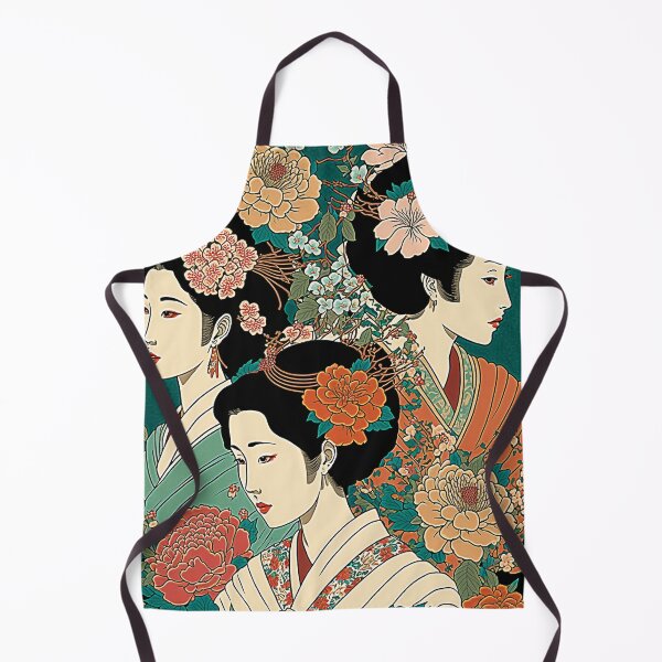 Artikelvorschau, Ukiyoe Blooms: Ein traditioneller japanischer Holzschnitt mit Blumen im Ukiyoe-Stil. entworfen und verkauft von BotTastic.