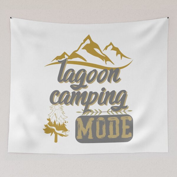 Item preview, lagoon camping mode, forest river sun inside tree pine designed and sold by movie-popcorn.