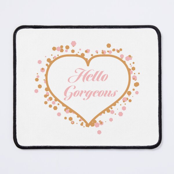 Item preview, Hello Gorgeous  - Sparkling Rose and Gold Heart designed and sold by Daniel Bevis Design.