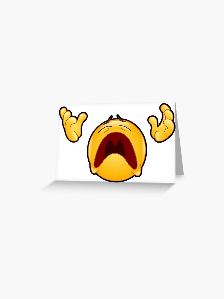 Emoji Disappearing Funny Meme Sad Screaming Angry Face | Poster