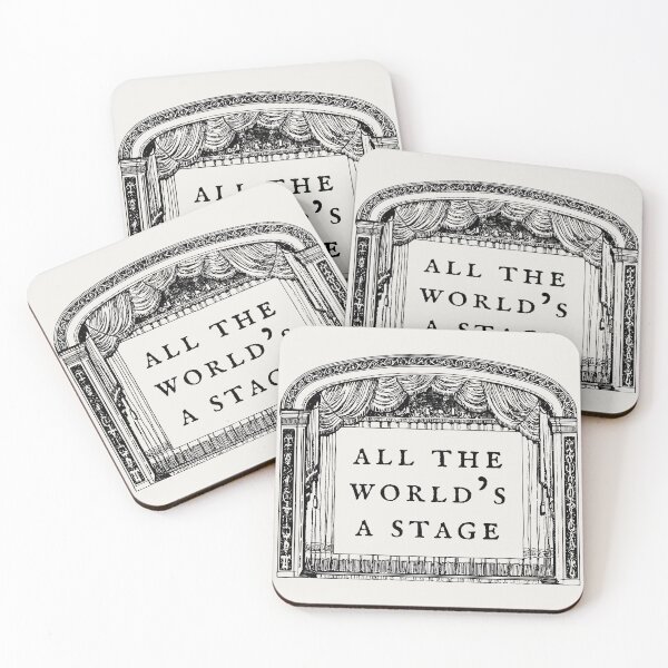 Item preview,  Shakespeare Quote - All the world’s a stage - As You Like It designed and sold by violet-hope.