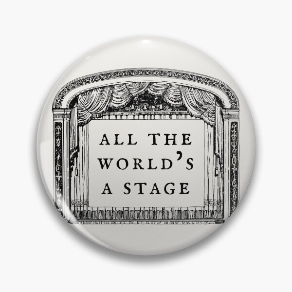 Item preview,  Shakespeare Quote - All the world’s a stage - As You Like It designed and sold by violet-hope.