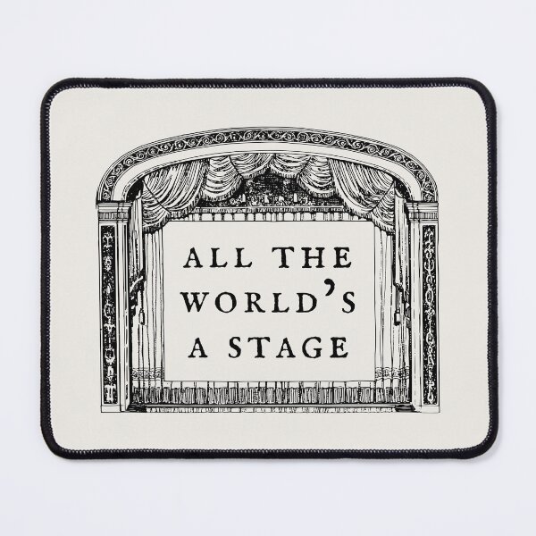 Item preview,  Shakespeare Quote - All the world’s a stage - As You Like It designed and sold by violet-hope.