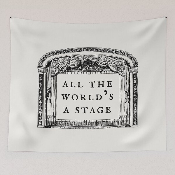 Item preview,  Shakespeare Quote - All the world’s a stage - As You Like It designed and sold by violet-hope.