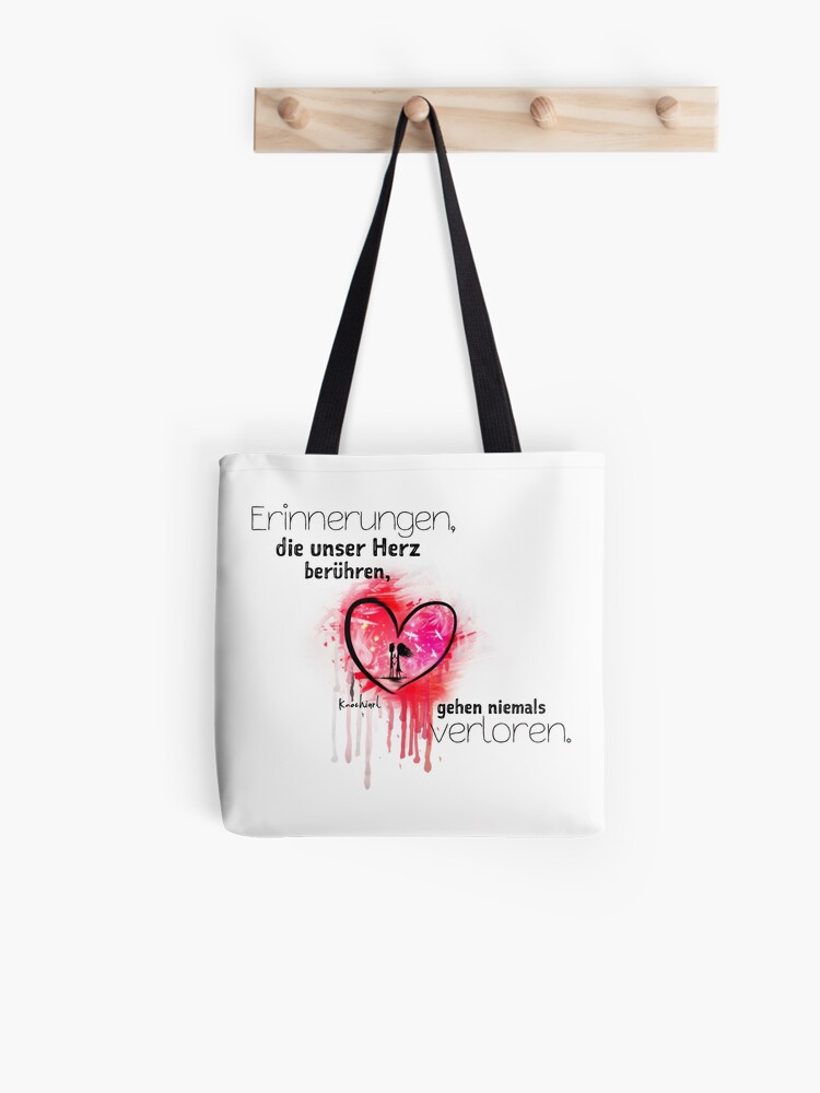 Du Erinnerst Mich An Liebe Stofftasche Von Knochiart Redbubble