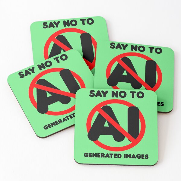 Item preview, SAY NO TO AI GENERATED IMAGES designed and sold by PhantomRush.