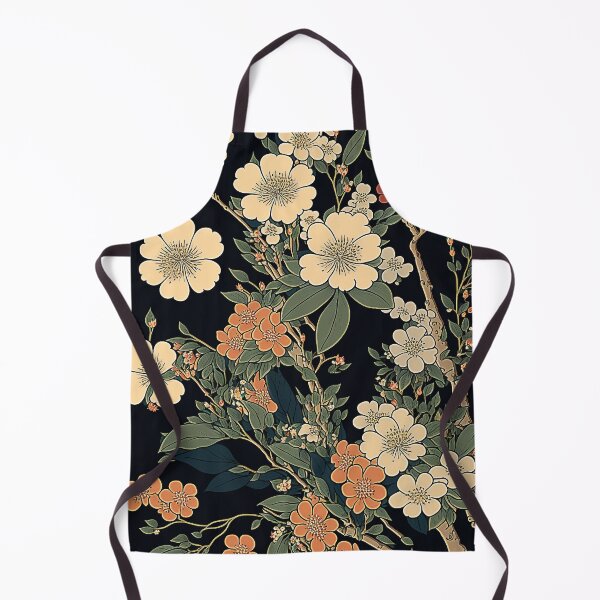 Artikelvorschau, Ukiyoe Blooms: Ein traditioneller japanischer Holzschnitt mit Blumen im Ukiyoe-Stil. entworfen und verkauft von BotTastic.