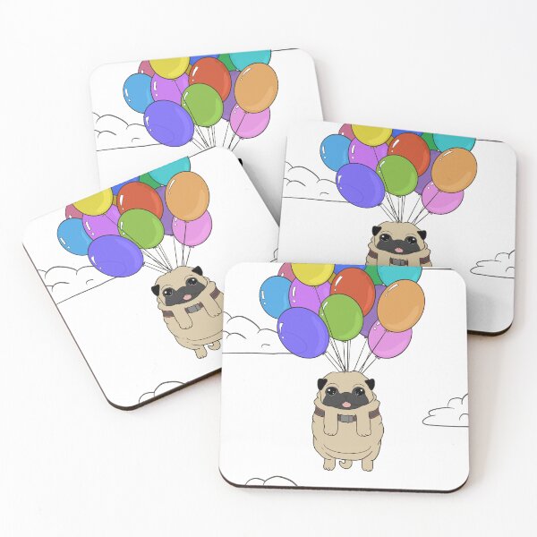 Item preview, Pug in the Sky (no bg color) designed and sold by GraphicBubbleMA.