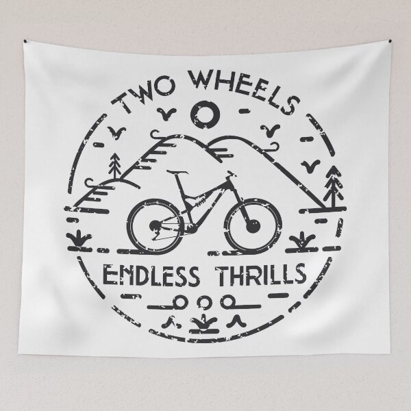 Item preview, Two Wheels Endless Thrills MTB - mono designed and sold by Ellisano.