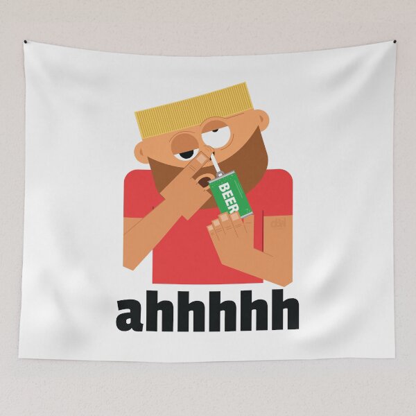 Item preview, I Inhale Meme Beer Joke I Sniff It Smell it Snort It Getting High Beeraholic Junkie designed and sold by doseofwin.