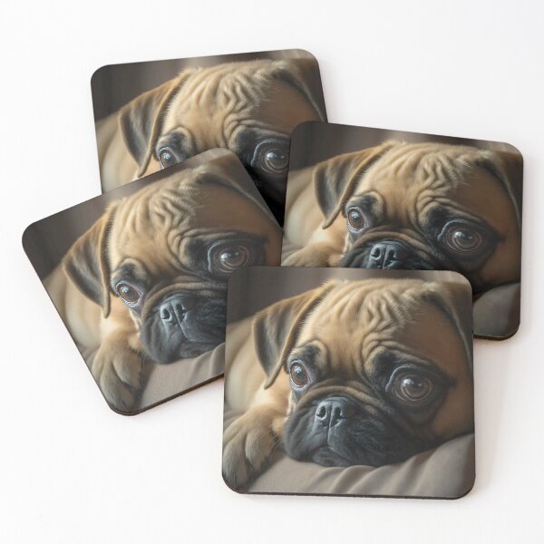 Item preview, Cute Puppy Pug On The Sofa designed and sold by Mitch-Angelo.