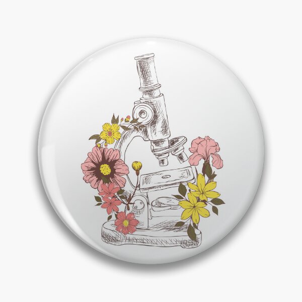 Item preview, Microscope Floral Laboratory Equipment designed and sold by ModelOrganism.