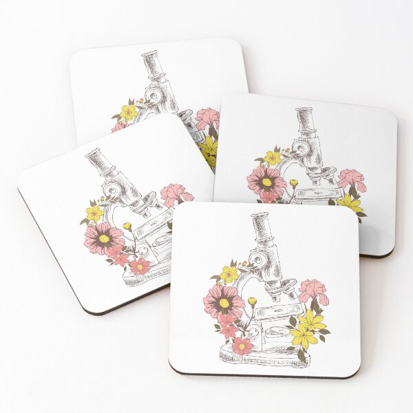 Item preview, Microscope Floral Laboratory Equipment designed and sold by ModelOrganism.